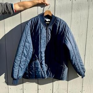 Vintage SAMCO Freezerwear Jacket | Navy Unisex Puffer Utility Jacket | 2X